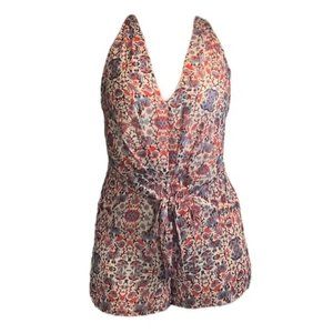 Forever 21 Contemporary - Romantic Floral V-Neck Romper - Small